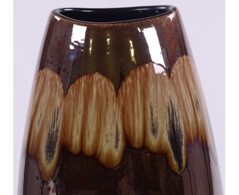 A Poole Pottery living glaze vase, Precious pattern, handmade, height 25cm 