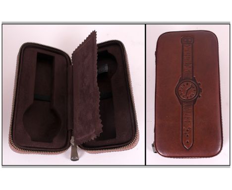 Fossil Leather Watch / Jewellery Case. New & Unused. 