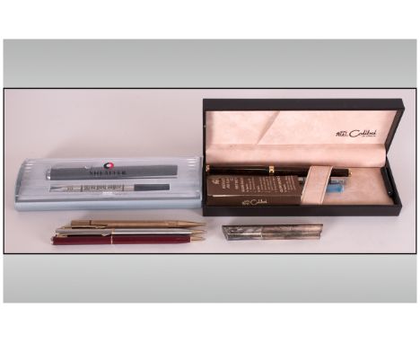 Collection Of Pens including Colibri Of London fountain pen - Includes Box, attachments and instruction leaflet. Purchase dat