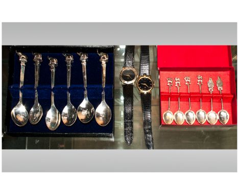 Collection Of Mixed Silver Plated Flatware + 2 Silver Spoons