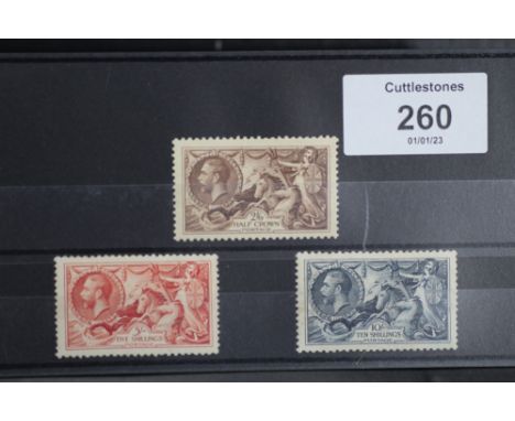 S.G. 450/2 1934 RE-ENGRAVED SEAHORSES, UN/M