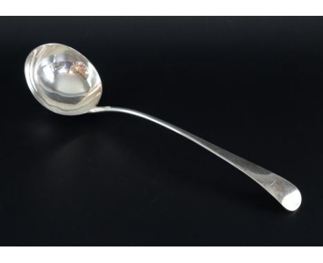 George III silver ladle, by William & John Fisher, London, 1795, 5oz, 155g,