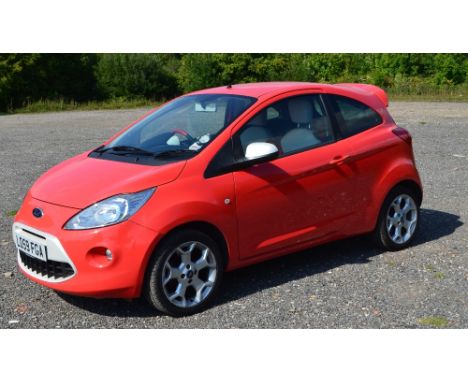 2009 Ford Ka Zetec, 3-door Hatchback, registration No LO59 FGA, petrol, Executor Estate, V5 form together will a small amount