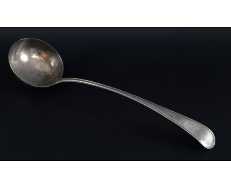 George III silver thread pattern ladle, maker's mark 'TNN', London, 1786, 6oz, 186g,
