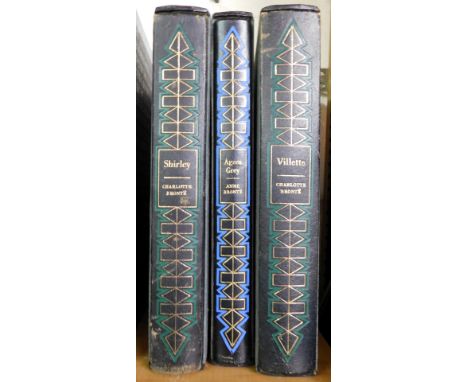 Bronte (Charlotte). Shirley and Villette, Bronte (Anne) Agnes Grey, with slipcases, published by the Folio Society.