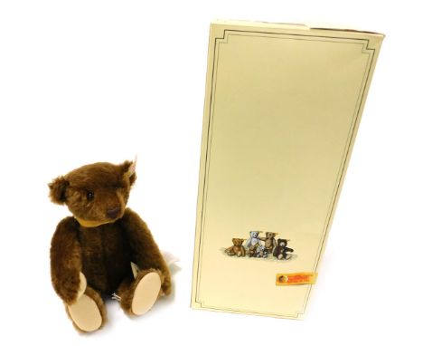 A Steiff 150th anniversary Margarete bear 1997, boxed with certificate.