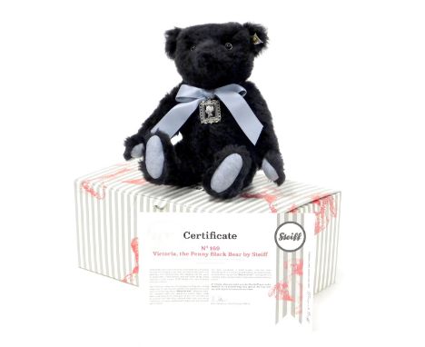 A Steiff Victoria the Penny Black Bear, number 169, exclusive to Danbury Mint, boxed with certificate.