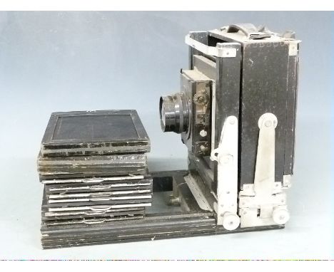 Large Kodak plate camera with Dallmeyer Serrac 4.5 f=8 1/2 lens