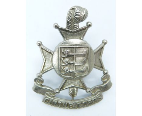 British Army Royal Sussex Regiment Cinque Ports other ranks cap badge