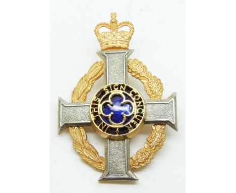 British Army, Army Christian Chaplain's Stole metal gilt badge
