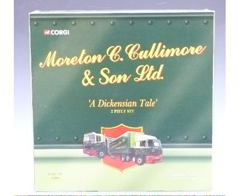 Corgi Moreton C Cullimore &amp; Son Ltd&nbsp;1:50 scale limited edition&nbsp;diecast model lorry set, CC99154, in original bo