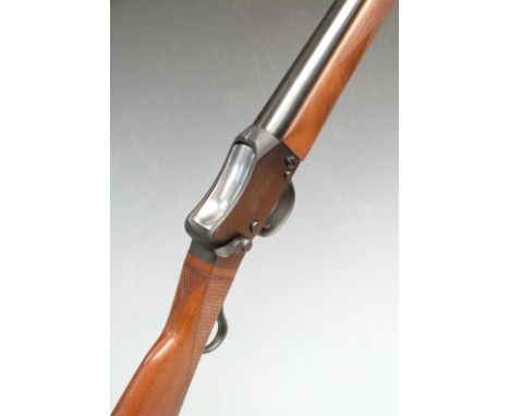 W W Greener Greener's GP Gun Martini-Henry style underlever action 12 bore single barrelled shotgun with chequered grip and f