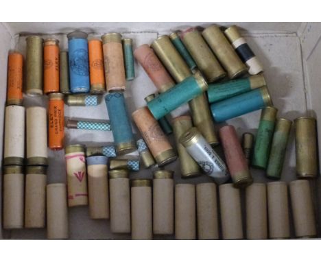 Fifty collectable shotgun cartridges including Eley Almac, W W Greener Ltd, T Turner &amp; Sons Reading Newbury and Basingsto
