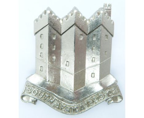 British Army Northumberland Hussars NCO's metal arm badge