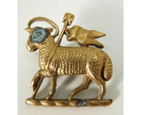 British Army The Queen's Royal West Surrey Regiment metal collar badge with cruciform to top of flagstaff
