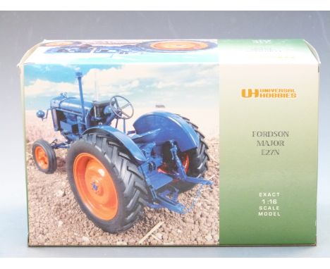 Universal Hobbies 1:16 scale diecast model Fordson Major E27N tractor, UH2638U, in original box.&nbsp;