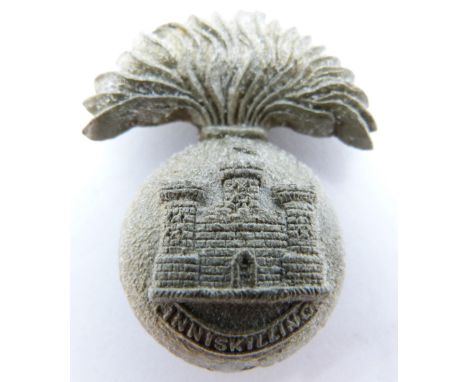 British Army Inniskilling Fusiliers economy plastic cap badges