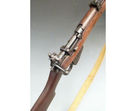 Short Magazine Lee Enfield SMLE Mk III .303 rebarrelled by Parker-Hale to .22RF bolt-action rifle stamped at the wrist 'E.R. 