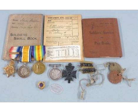 Family Victorian and WWI medals comprising 1882 Egypt Medal awarded to 4791 2nd Cpl A Craighead AHC (Army Hospital Corps) and