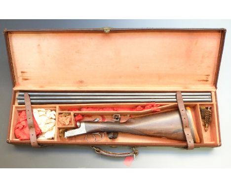 Agnew & Sons of Exeter 12 bore side by side shotgun with named locks, engraved lock, underside, trigger guard, top plate and 
