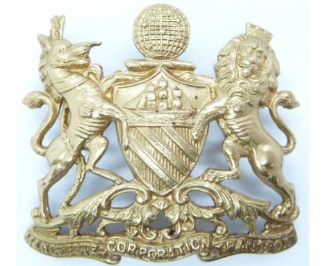 British Army Manchester Corporation Transport metal badge