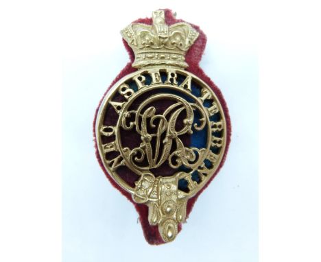 British Army Royal Military College officer cadet's Victorian cap badge