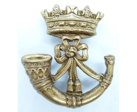British Army Duke of Cornwall's Light Infantry metal hat badge