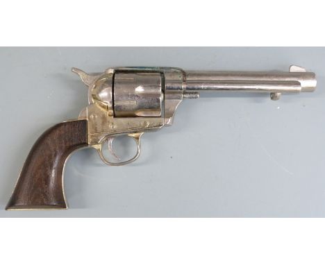 Colt Army .45 style blank firing five shot single action revolver with wooden grips, overall length 30cm.&nbsp;