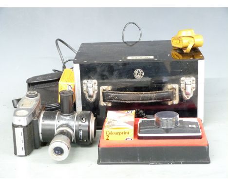 D. Shackman &amp; Sons London Auto Camera Mk3, in case with instructions, Nikon Coolpix 990, Crystar miniature camera, boxed 