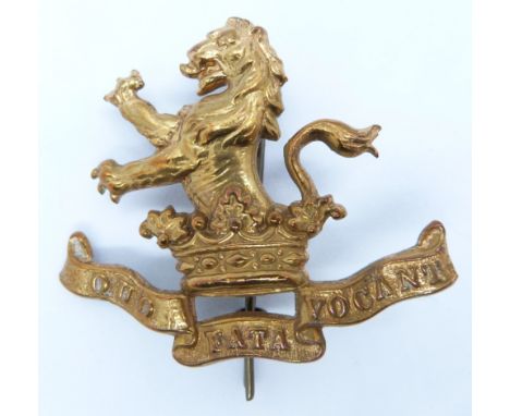 British Army 7th Dragoon Guards NCO's metal arm badge