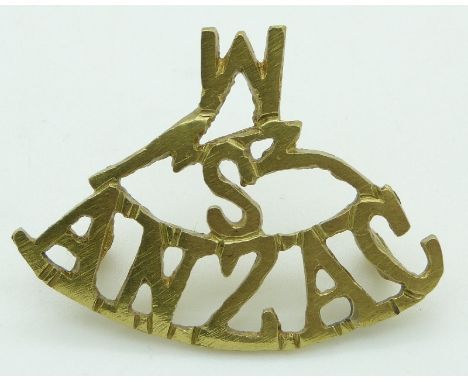 Australian and New Zealand Army Corps WWI Anzac Signals badge