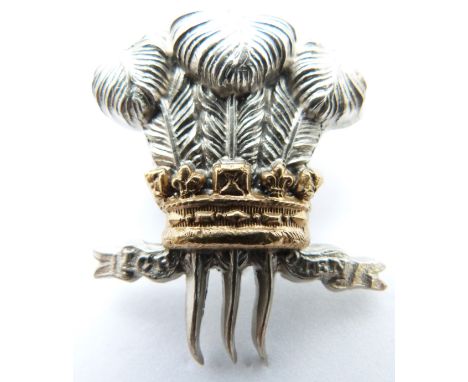 British Army 10th Royal Hussars officer's tent hat badge