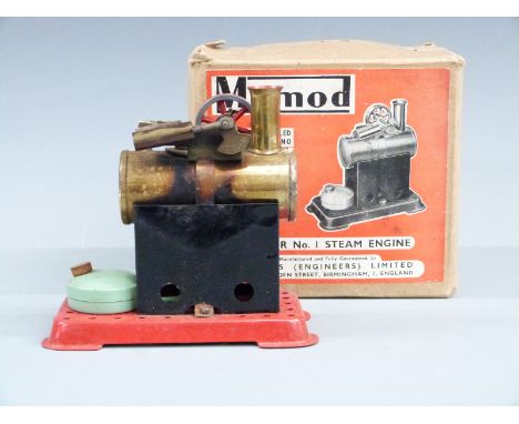 Mamod Minor No.1 live steam stationary engine, in original box.&nbsp;