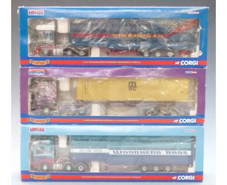 Three Corgi Hauliers of Renown 1:50 scale limited edition diecast model vehicles Woodhead Bros CC13904, Peter McKerral &amp; 