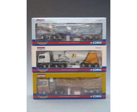 Three Corgi Hauliers of Renown 1:50 scale limited edition diecast model vehicles James Innes &amp; Son Ltd CC13711, Kennith M