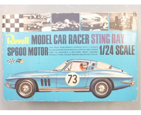 Revell 1:24 scale Car Racer Sting Ray SP600 Motor plastic model kit, in original box.&nbsp;