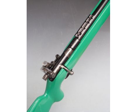 Vostock CM-2 .22 bolt-action target rifle with adjustable target sights, adjustable trigger, scope rail mount, semi-pistol gr