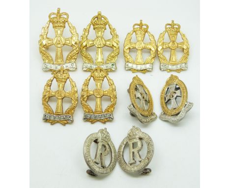 Ten British Army Queen Alexandra nursing badges in five pairs, including Imperial Military Nursing Services examples&nbsp;