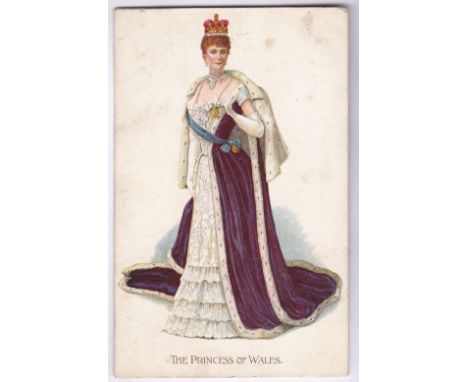 Royalty/Advertising - The Princess of Wales - Victoria Mary of Teck, Crown portrait by Milkmaid Brand Milk, a school reward c
