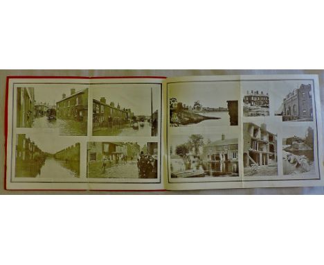 Norwich -  A little Pamphlets entitled 'Norwich Floods August 1912'. The Stiff - paper covers contain two folded pages showin