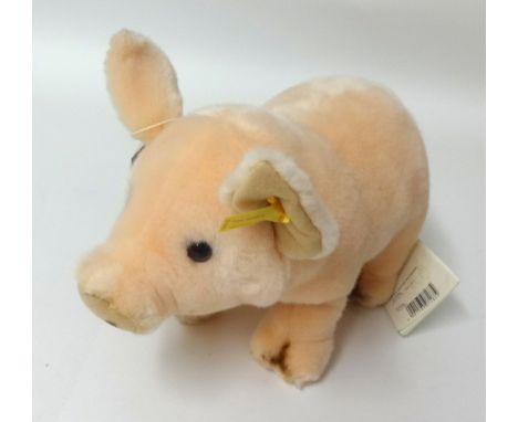 Steiff pig and hedgehog.