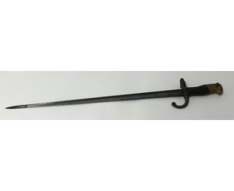 A 19th century bayonet, and various vintage branding tools etc.