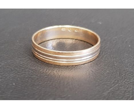 FOURTEEN CARAT GOLD WEDDING BANDwith Polish hallmarks, ring size 1 and approximately 3.9 grams 