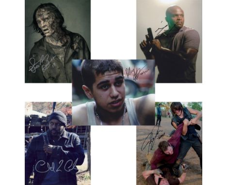 Blowout Sale! Lot of 5 The Walking Dead hand signed 10x8 photos. This beautiful lot of 5 hand signed photos depict Chad L Col