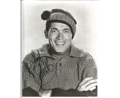 Chad Everett signed 10x8 black and white photo. Raymon Lee Cramton, June 11, 1937 - July 24, 2012, known professionally as Ch