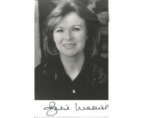 Julie Walters signed 6x4 black and white photo. Dame Julia Mary Walters DBE, born 22 February 1950, known professionally as J