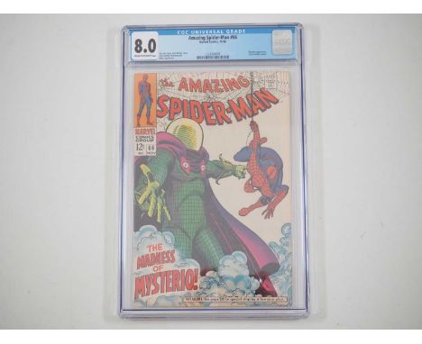 AMAZING SPIDER-MAN #66 (1968 - MARVEL) - GRADED 8.0 (VF) by CGC - Mysterio and Green Goblin appearances - Iconic cover and in