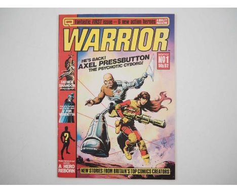 WARRIOR MAGAZINE #1 (1982 - QUALITY) - First issue of the comics anthology that includes the debut of the 'V for Vendetta' st
