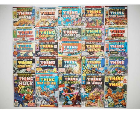 MARVEL TWO-IN-ONE #26 to 50 (25 in Lot) - (1977/1979 - MARVEL - US &amp; UK Price Variant) - Unbroken run of 25 issues includ