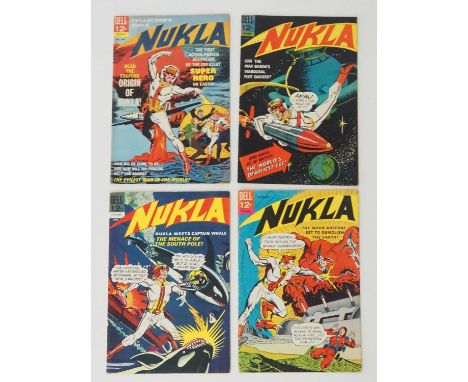 NUKLA #1, 2, 3, 4 (4 in Lot) - (1965/1966 - DELL) Full complete run of the series which includes the first appearance and ori
